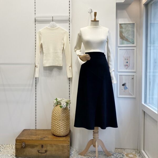 Süet Kumaş Anvelop Model Siyah Etek