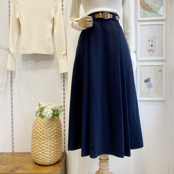 Lacivert Kemerli Arain Etek