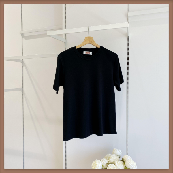 Siyah Pamuklu Basic Tshirt