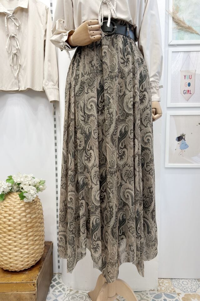 Yeşil Kemerli Eliore Etek