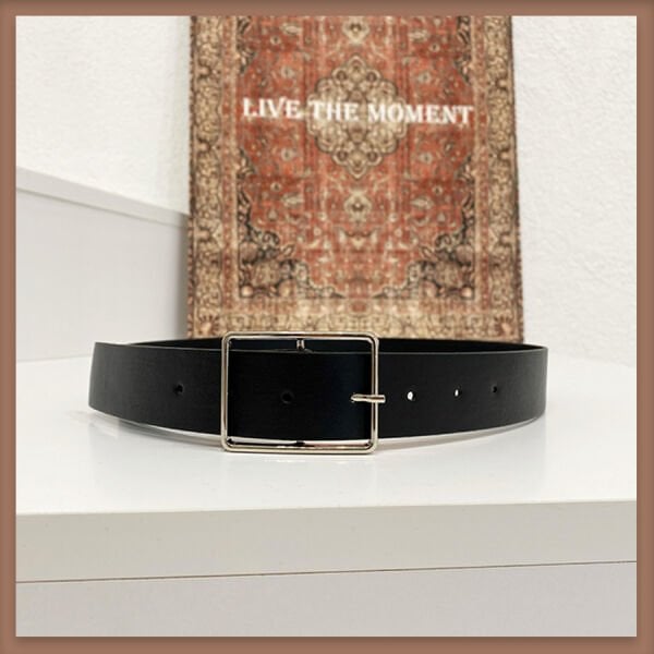 SİYAH GÜMÜŞ TOKALI KEMER