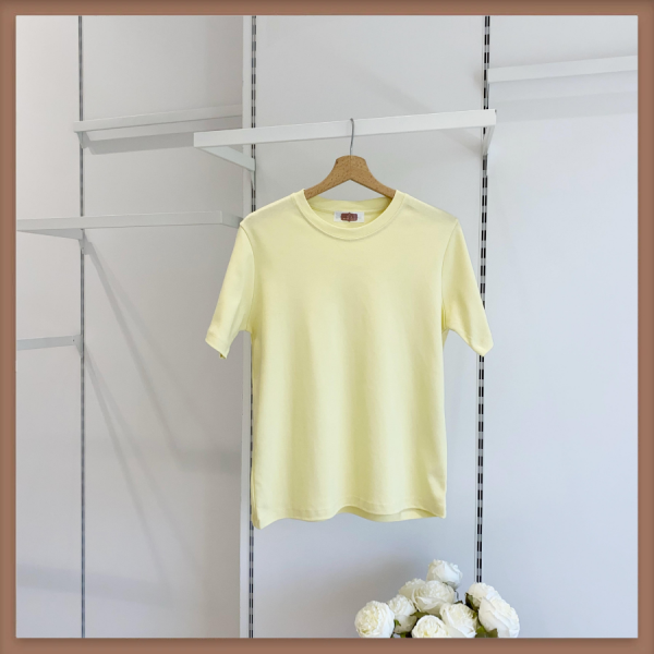 Sarı Pamuklu Basic Tshirt