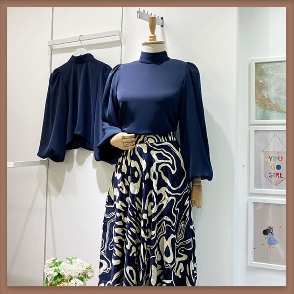 Lacivert liva gömlek