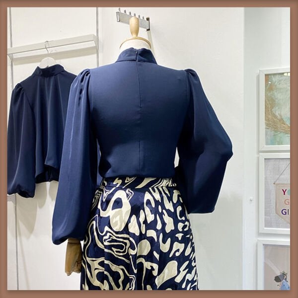 Lacivert liva gömlek