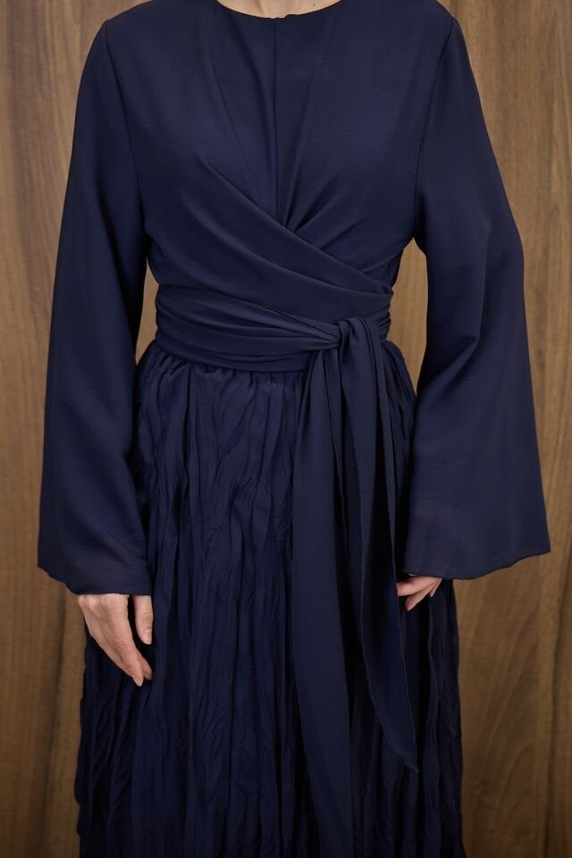 Lacivert Şifon Cote Takım