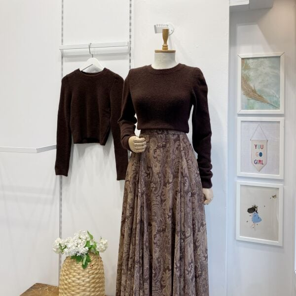 Acı Kahve Peluş Kazak