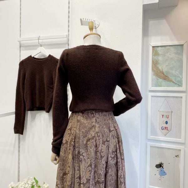 Acı Kahve Peluş Kazak