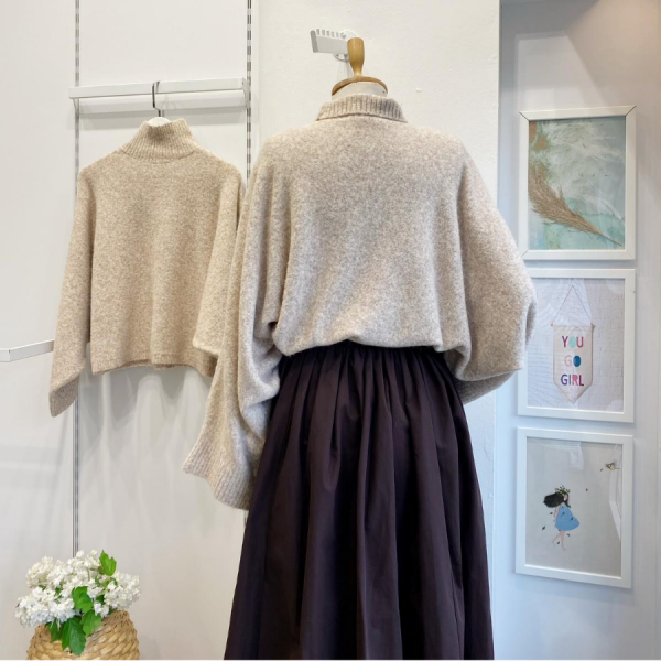 Vizon Yumuşak Dokulu Yarasa Kol Kazak