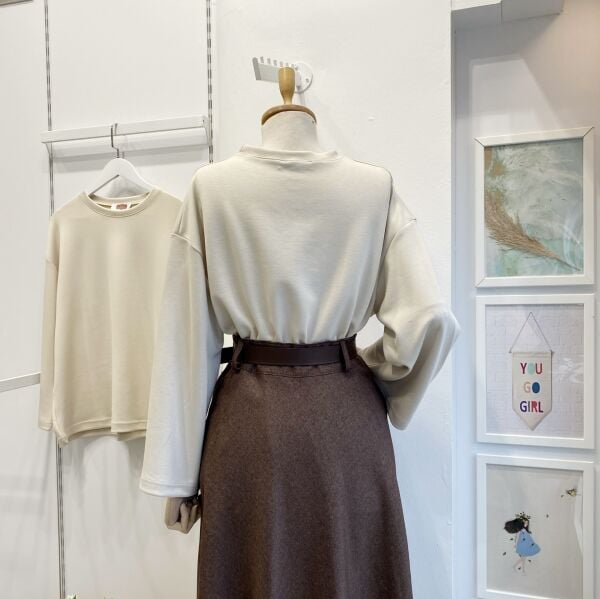 Krem Osyho Kumaş Bluz