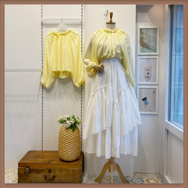 Beyaz Fisto Detaylı Vela Etek