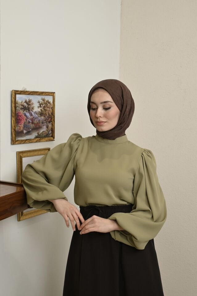 Çağla Yeşili Liva Gömlek