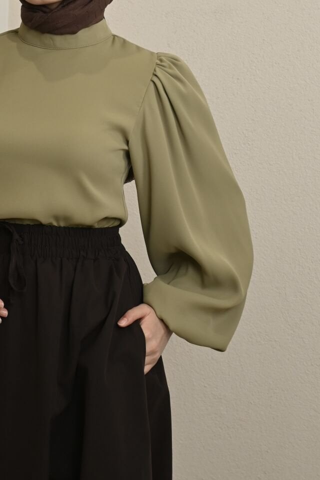 Çağla Yeşili Liva Gömlek