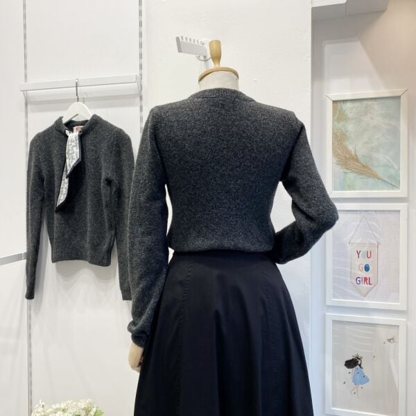 Antrasit Fular Detaylı Kazak