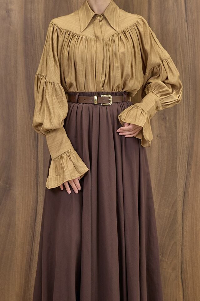 Camel Robalı Alisia Gömlek