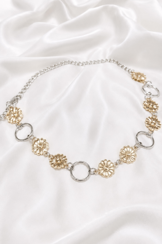Daisy Gold Detaylı Zincir Kemer