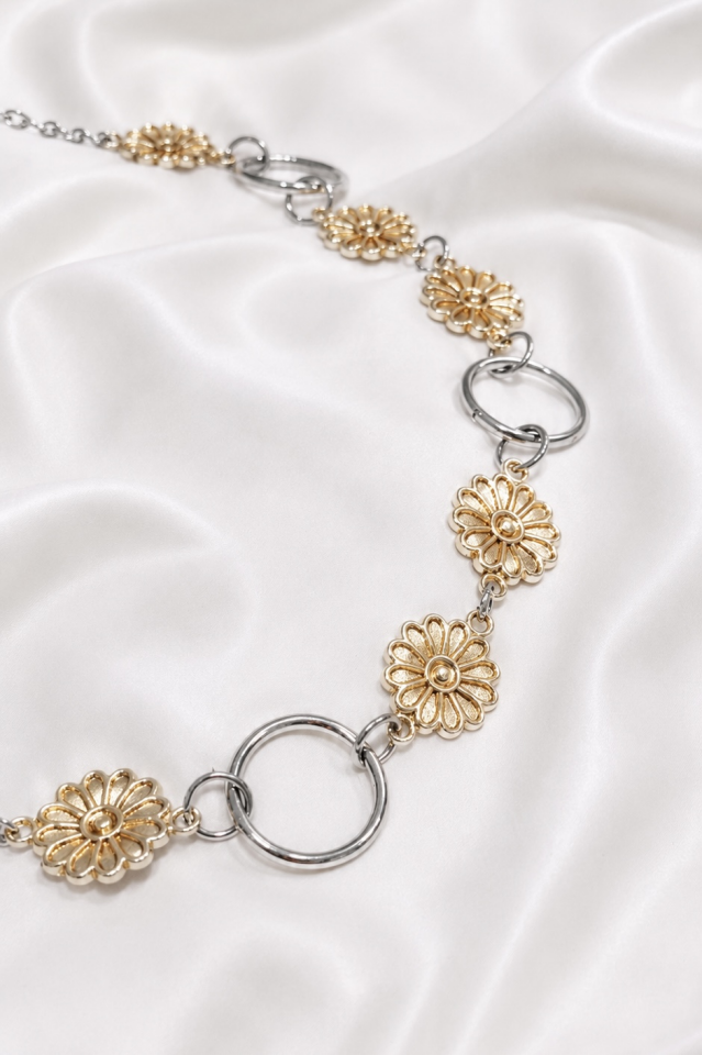 Daisy Gold Detaylı Zincir Kemer
