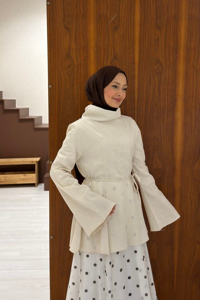 Krem Keten Milen Tunik