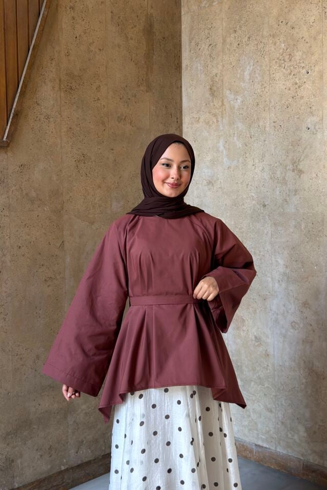 Gül Kurusu Poplin Jasmin Bluz