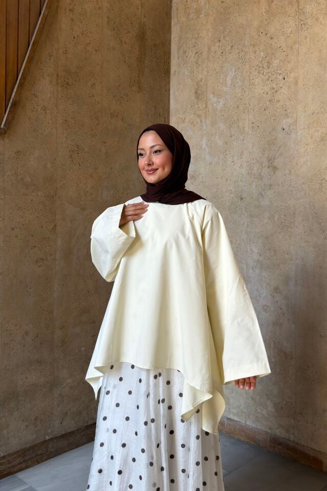 Krem Poplin Jasmin Bluz