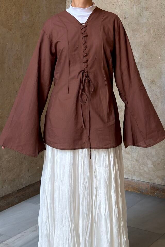 Kahverengi Reika Tunik