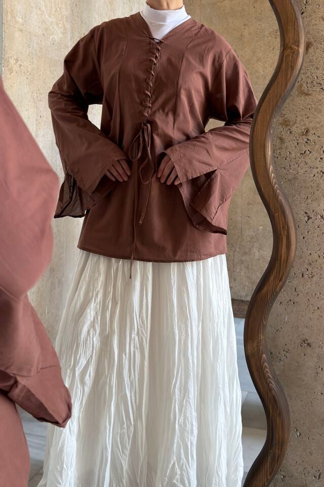 Kahverengi Reika Tunik