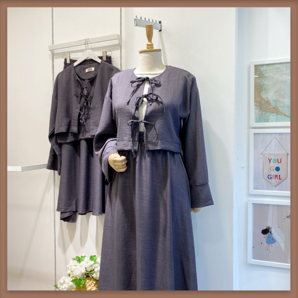 Gri Bağcıklı Airobin Takım