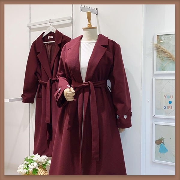 Bordo souteneur kaşe kaban