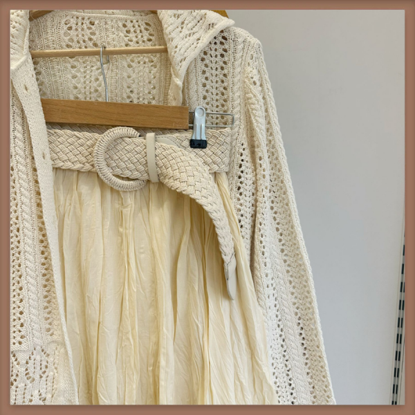 Kırışık Keten Butteryellow Etek