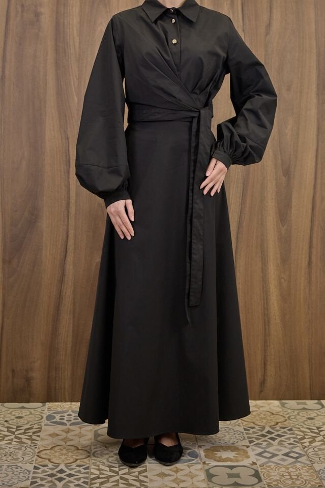 Siyah Belden Bağlamalı Takım