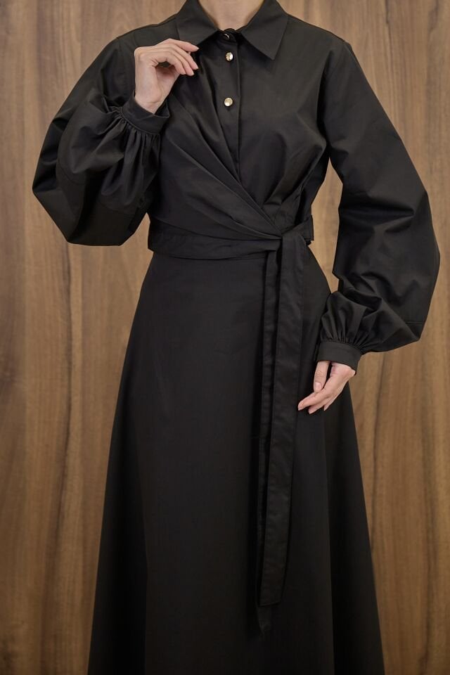 Siyah Belden Bağlamalı Takım