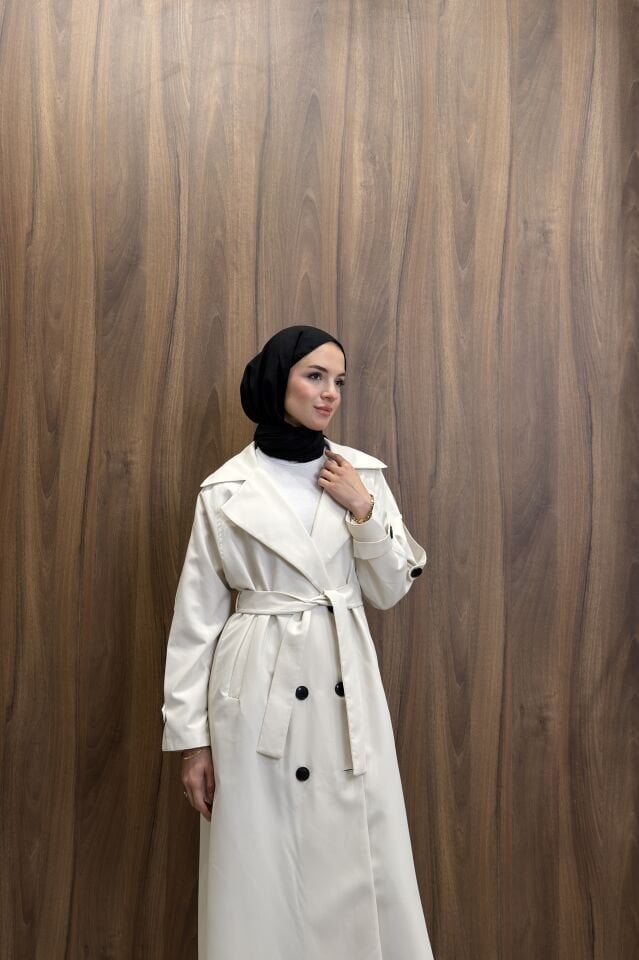 Taş Rengi Pardesü Model Trençkot