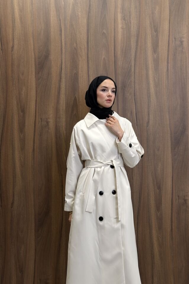 Taş Rengi Pardesü Model Trençkot