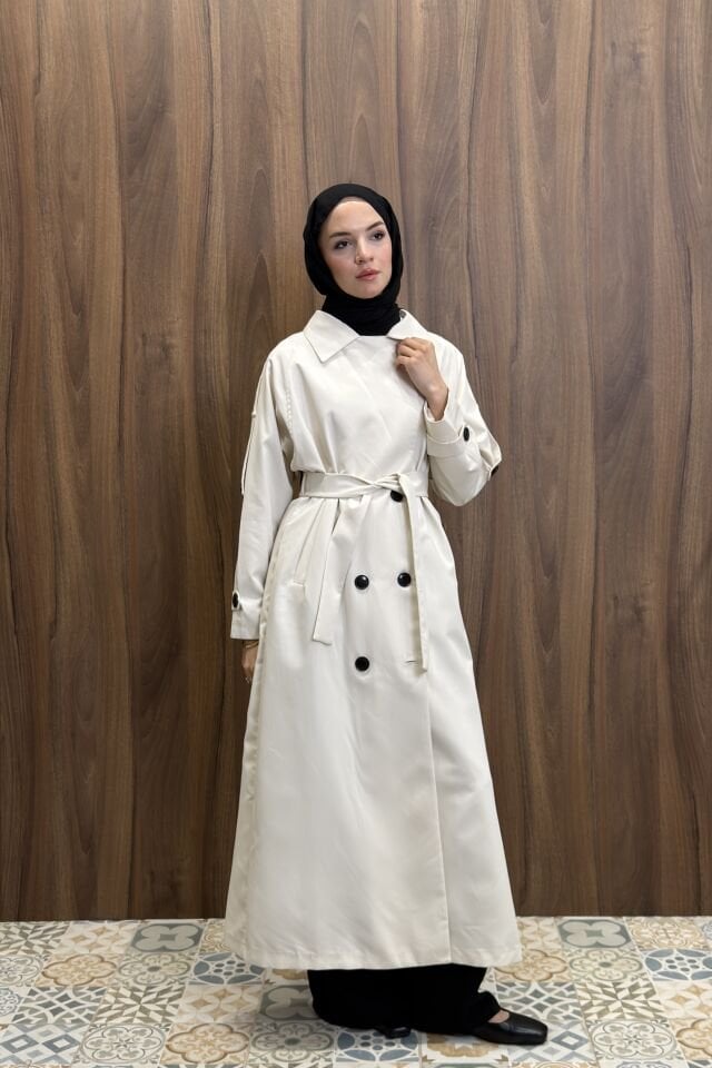 Taş Rengi Pardesü Model Trençkot