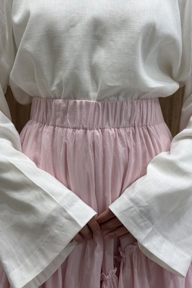 Toz Pembe Ajouter Vual Keten Etek