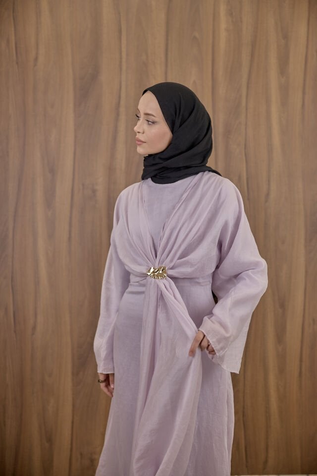 Lumière Lila Tül Elbise