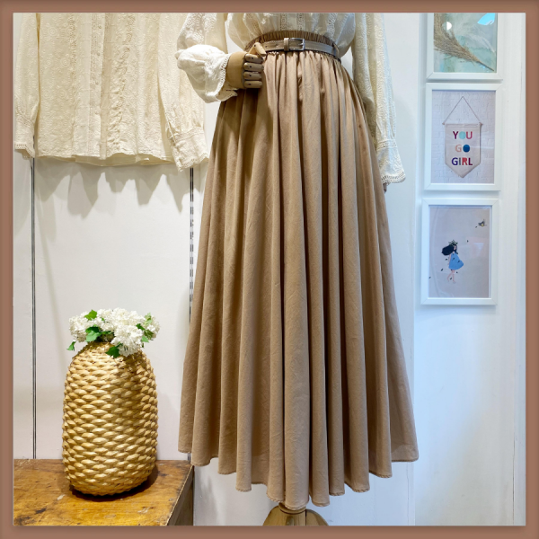 Camel Ceinture Kemerli Etek