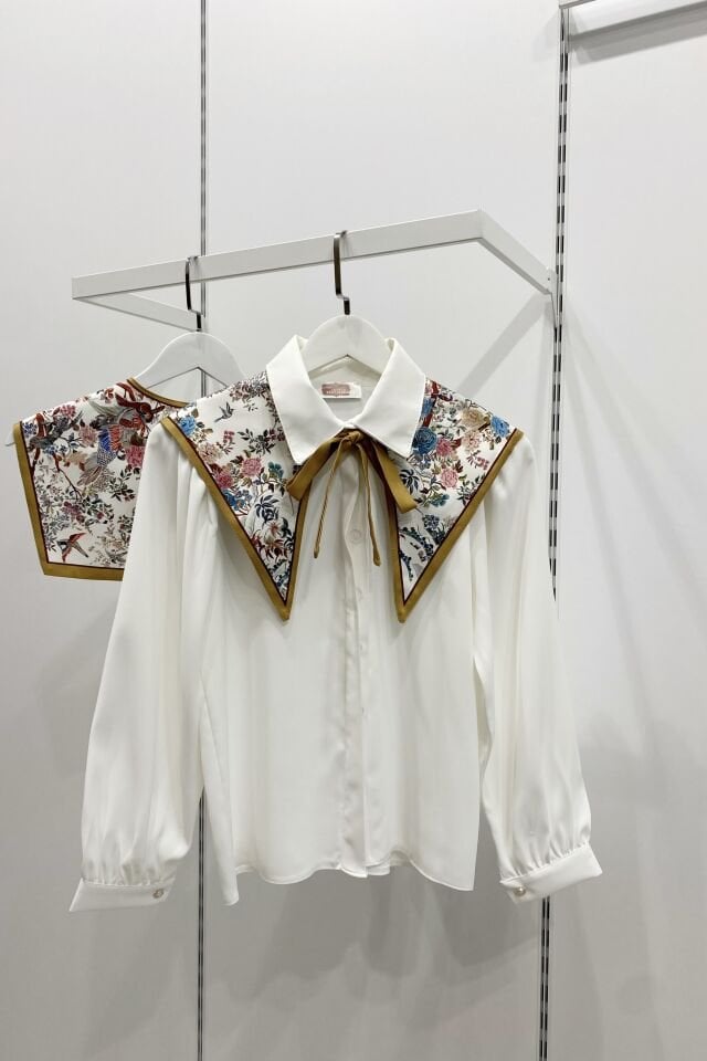 Bloom Desenli Muse Yaka