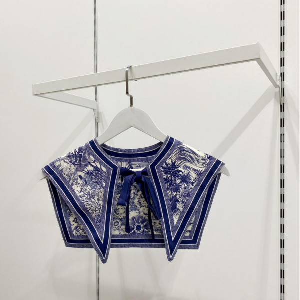 Lacivert Glade Desenli Muse Yaka