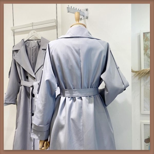 Gri Pardesü Model Trençkot