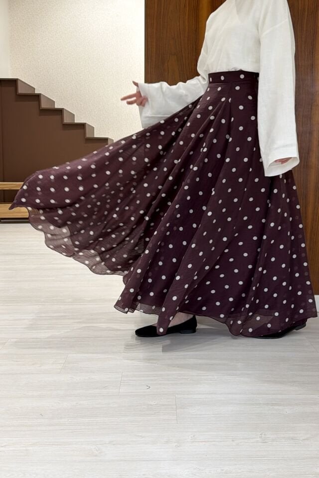 Mürdüm Terra Puantiye Etek