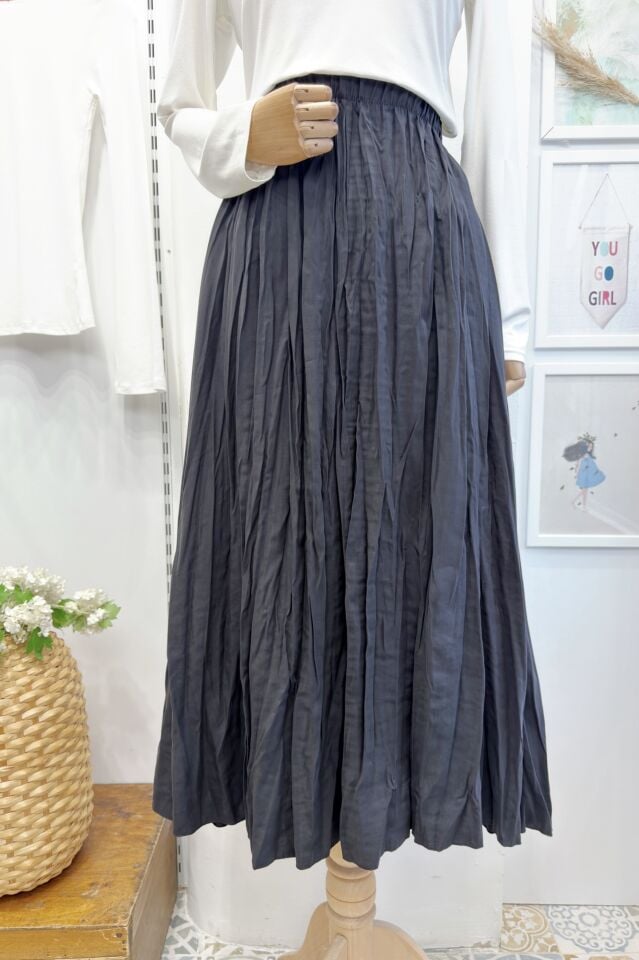 Siyah Josie Modal Kumaş Etek