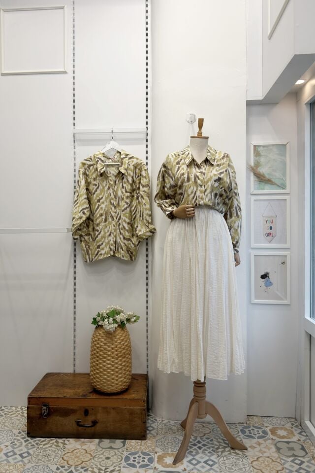 Ekru Josie Modal Kumaş Etek