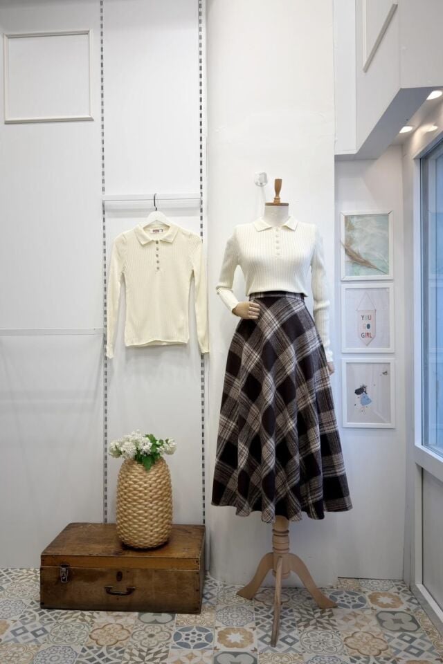 Kahverengi Ekoseli Serena Etek