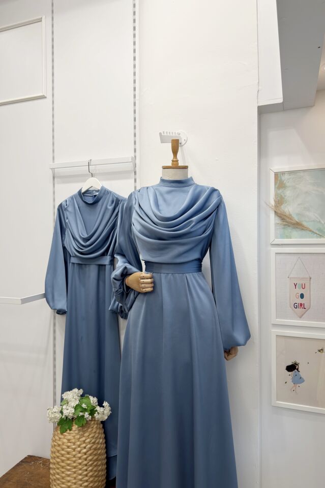 Mavi Drapeli Amaris Abiye