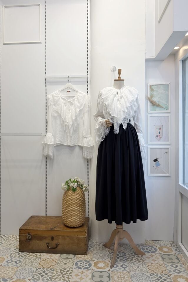 Siyah Piliseli Alice Etek