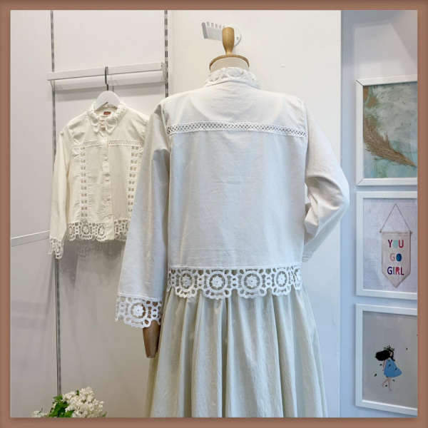 Beyaz Clair de Coton Gömlek