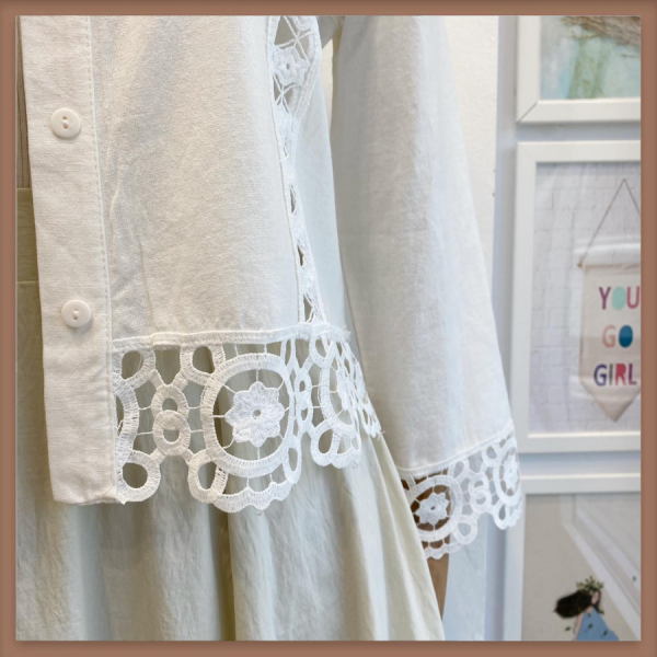 Beyaz Clair de Coton Gömlek