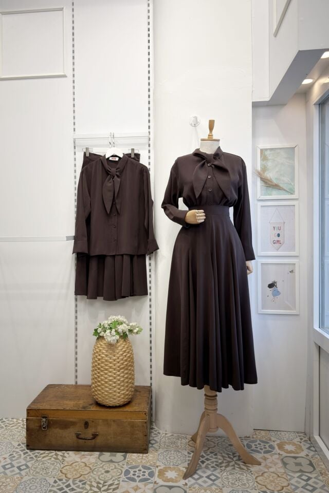 Acı Kahve  Cheryl Modal Kumaş Takım