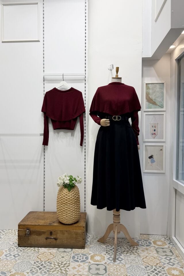 Bordo Ridea Pelerinli Kazak