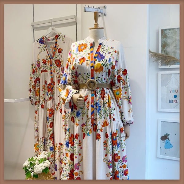RENGARENK BOUQUET VİSKON ELBİSE